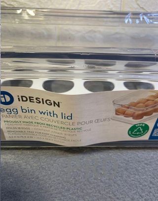 Huevera de plastico iDesign per 18 uova