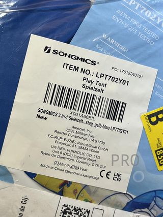 Parco Giochi SONGMICS 3 in 1