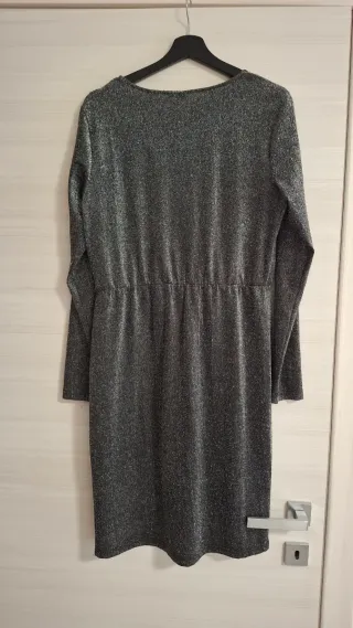 Tubino nero e argento + collant