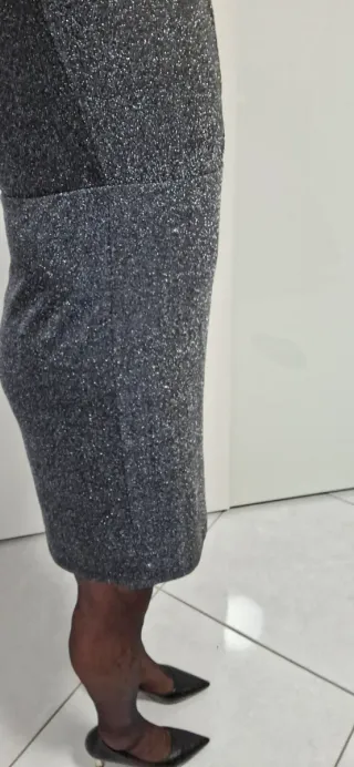 Tubino nero e argento + collant