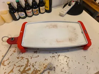 Piastra griglia elettrica per grigliare cucinare