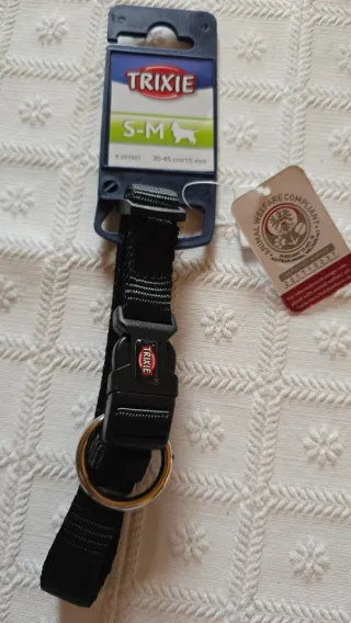 Collar Trixie S-M Negro para Perros