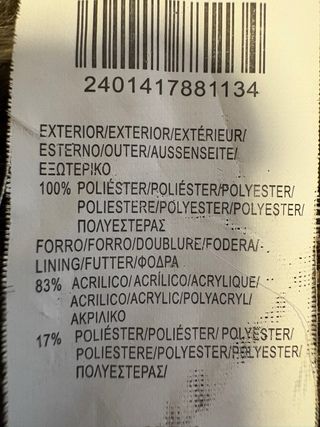 Chaleco Sfera Piel Sintética Talla L