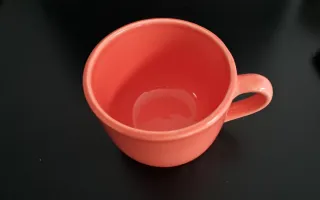 Set 2 Tazze Arancioni e Bianche