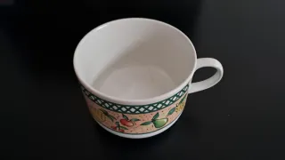 Set 2 Tazze Arancioni e Bianche