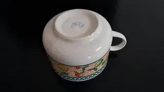 Set 2 Tazze Arancioni e Bianche