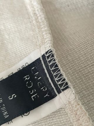 Giacchina Boucle' Panna Tg 42 bordino con fili oro