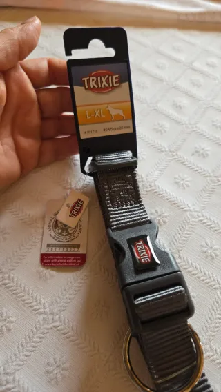 Collar Trixie Perro Grande L-XL Gris
