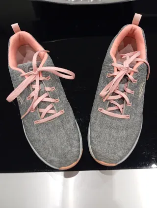 Zapatillas Skechers Talla 40 Gris/Rosa