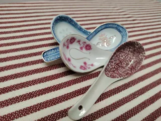 4 Cucchiai Ramen in Ceramica Giapponese