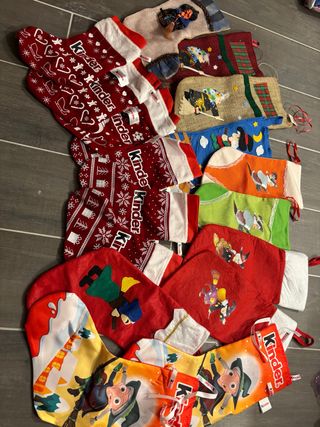 Lotto 17 Calze Befana Kinder Vuote