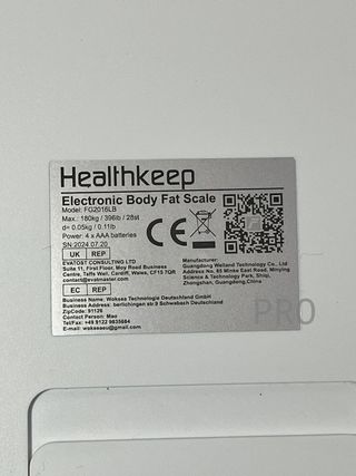 Báscula Grasa Corporal Healthkeep