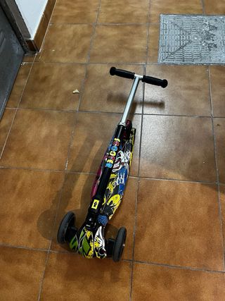 Patinete 3 Ruedas PU LED Luces