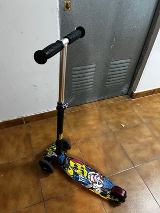 Patinete 3 Ruedas PU LED Luces