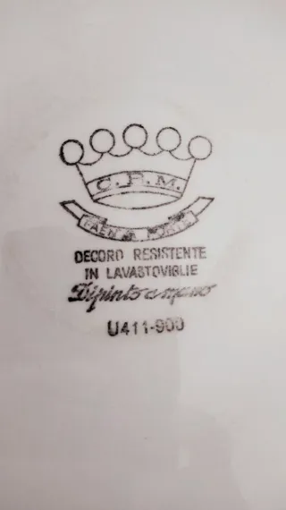 Grande piatto Cerchi Conc Faenza Italy anni 70