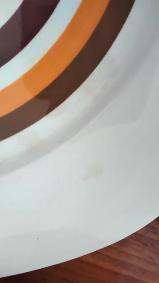 Grande piatto Cerchi Conc Faenza Italy anni 70