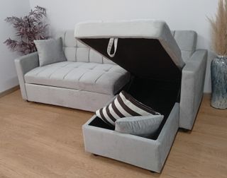 Sofá Cama Kris-XS, Chaiselong, Arcón. ¡Práctico!.
