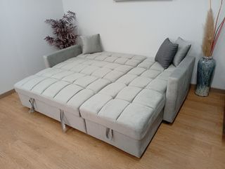 Sofá Cama Kris-XS, Chaiselong, Arcón. ¡Práctico!.