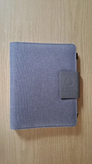 Custodia per agenda grigia