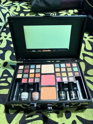 Maletín de maquillaje estampado leopardo