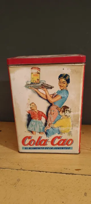 Lote 4 Cajas Metálicas Cola Cao Vintage