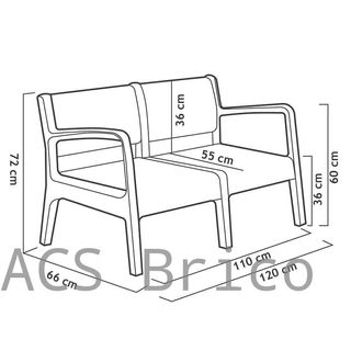 Mobili da Giardino Miami Grafite