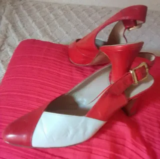 Zapatos Piel Rojo