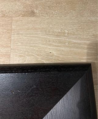 Specchio Quadrato in Legno Marrone