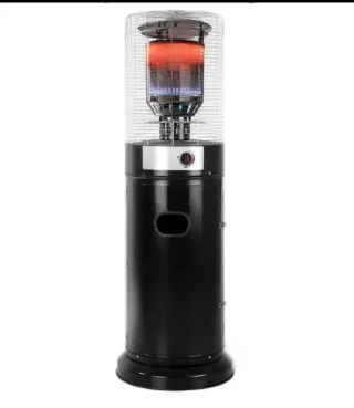 Calefactor exterior de gas negro