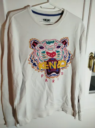Sudadera Kenzo Blanca Tigre Paris