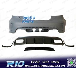 PARAGOLPES TRASERO MERCEDES A W176 15-18 LOOK AMG A45