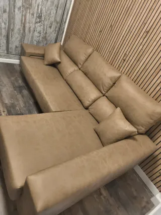 Sofá 3 plazas nuevo piel sintética