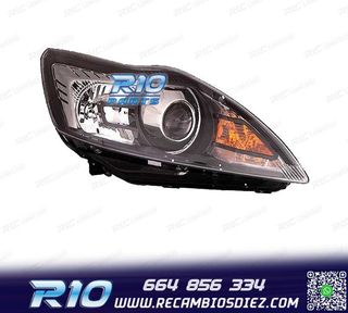 FARO DCH XENON PARA FORD FOCUS III 08-10 FONDO NEGRO