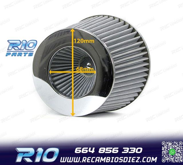 FILTRO ADMISIÓN DIRECTA ROJO UNIVERSAL