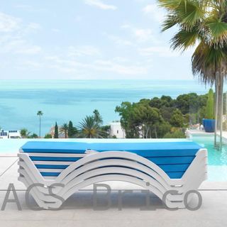 Tumbona Mykonos Azul Claro