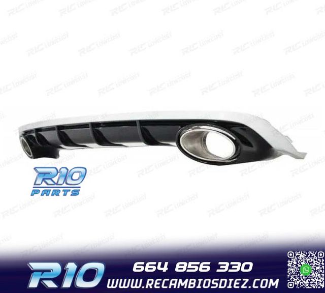 DIFUSOR AUDI A6 4G 11-14 LOOK RS + COLAS DE ESCAPE