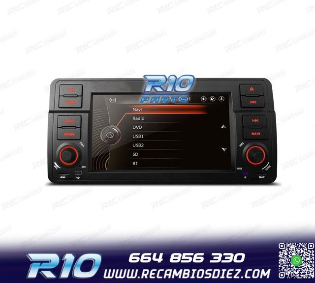 RADIO NAVEGADOR 7" PARA BMW SERIE 3 E46 98-06 USB GPS TACTIL