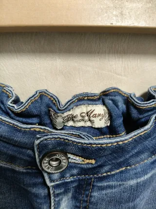 Pantalón vaquero elástico azul