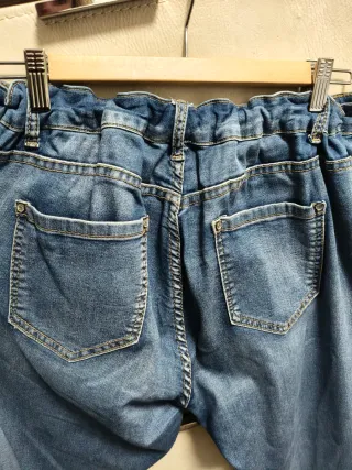 Pantalón vaquero elástico azul