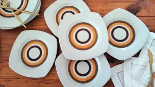 5 piatti frutta Cerchi Conc.Faenza Italy anni 70