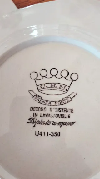 5 piatti frutta Cerchi Conc.Faenza Italy anni 70