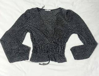 Blusa Zara lunares manga larga
