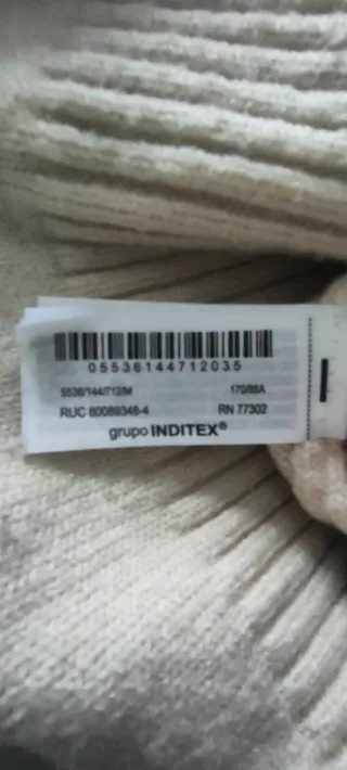 Jersey Zara sin mangas beige