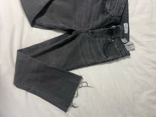 Pantalón Zara Cropped Flare Gris
