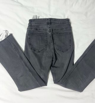 Pantalón Zara Cropped Flare Gris