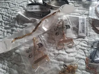 Lote Brazaletes Pulseras Oro y Plata