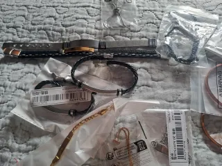 Lote Brazaletes Pulseras Oro y Plata