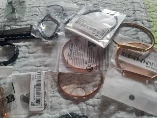 Lote Brazaletes Pulseras Oro y Plata