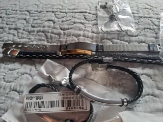 Lote Brazaletes Pulseras Oro y Plata