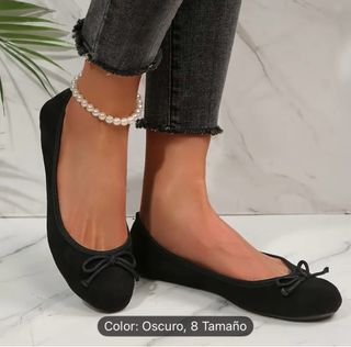Bailarinas negras con lazo Talla 38